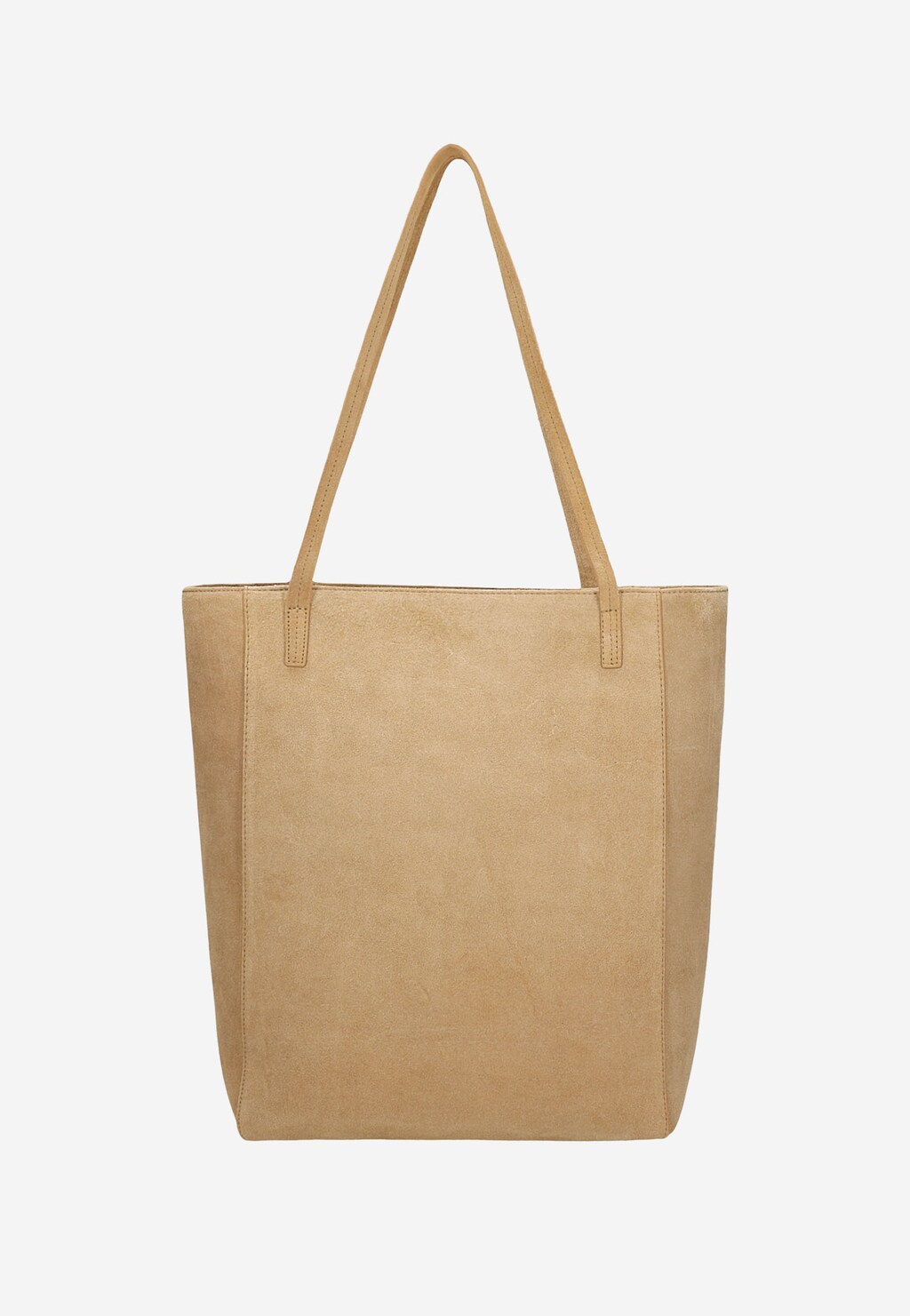 Duża beżowa torebka damska shopper bag 80333-64 Widok 3