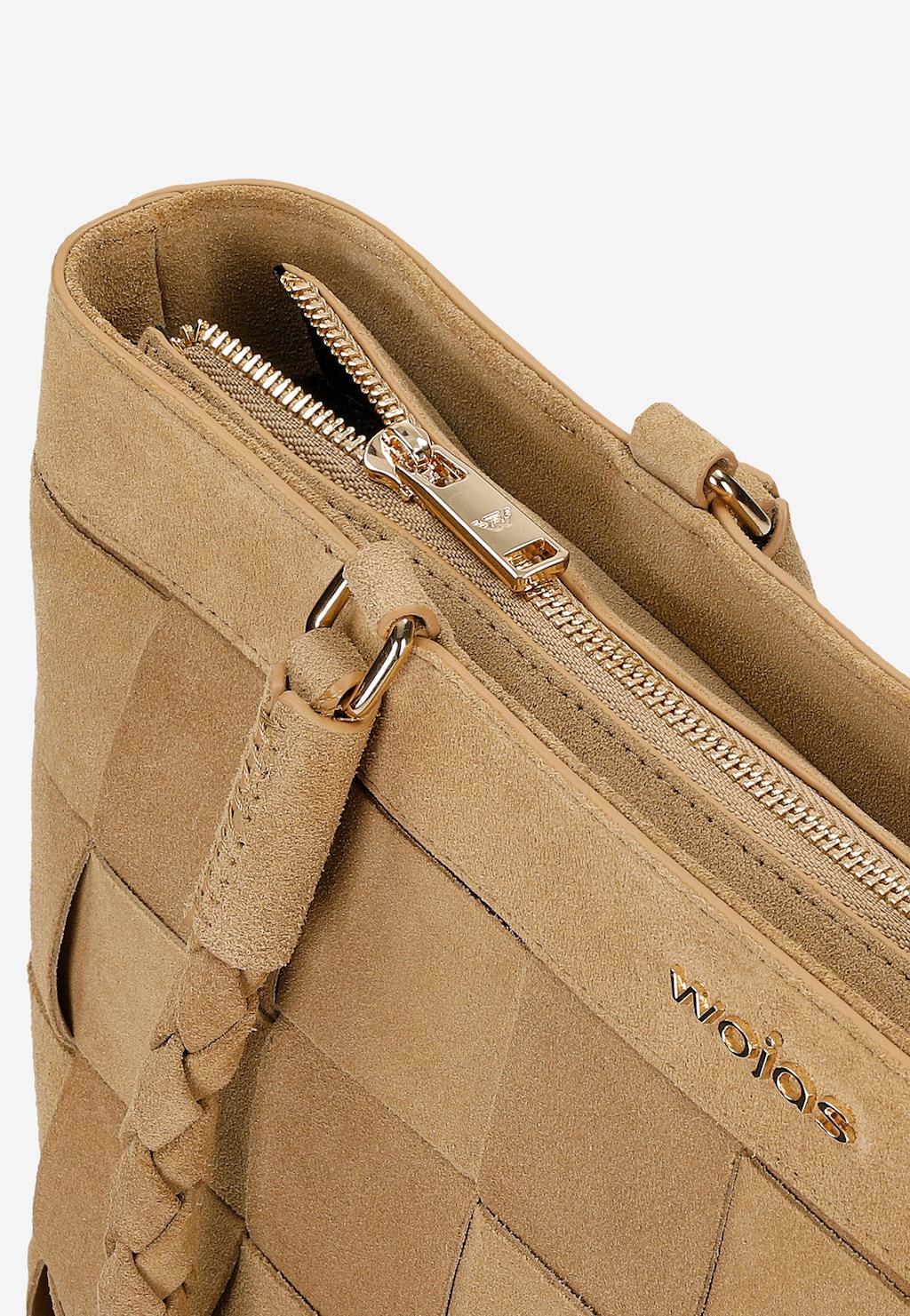 Velká kabelka přes rameno v béžové barvě 80224-64 Widok 5