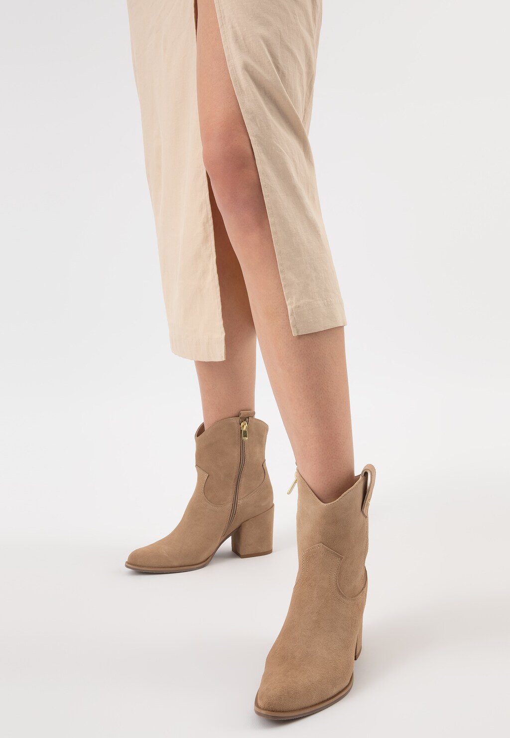 Pohodlné dámske členkové topánky nna podpätku 55201-64 Widok 8