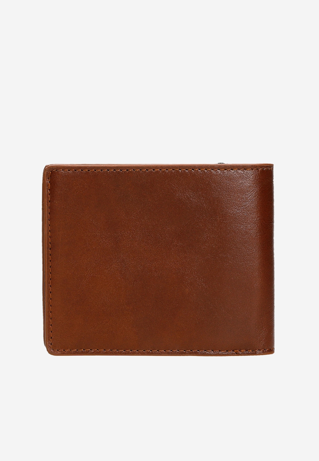 Duży skórzany portfel męski Wojas 91072-53 w jasnobrązowym kolorze, wykonany z wysokiej jakości skóry licowej, z eleganckim przeszyciem na krawędziach.