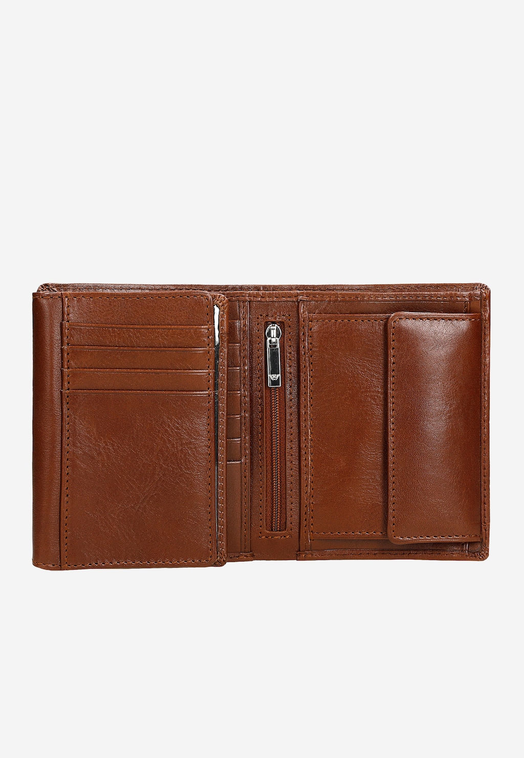 Štýlová pánska peňaženka z hnedej lícovej kože 91073-53 Widok 5