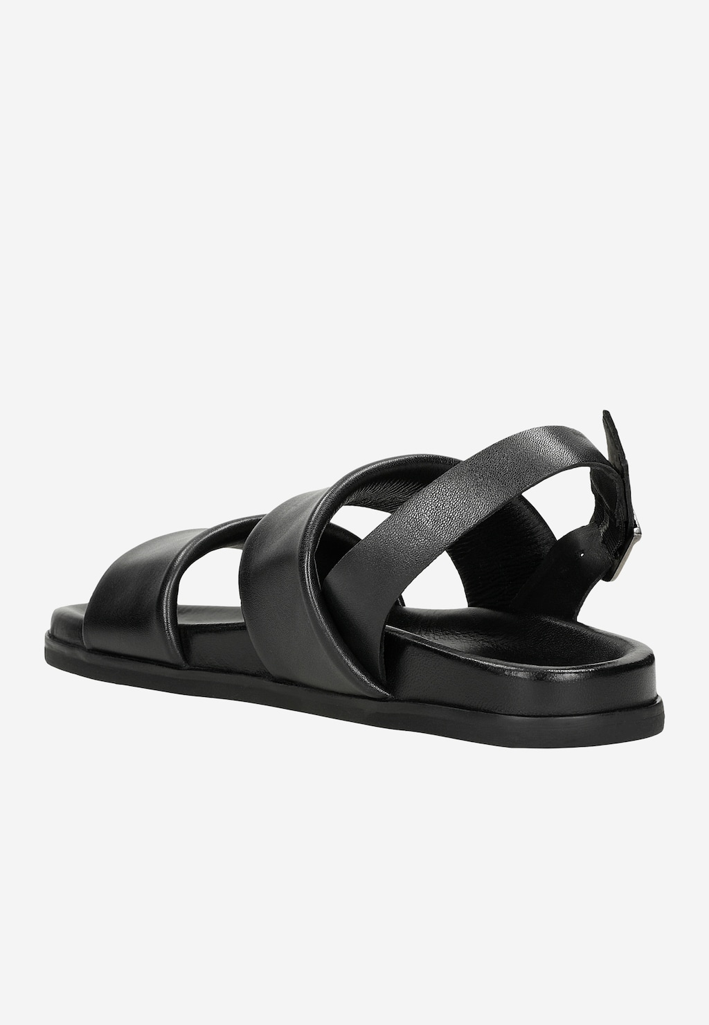 Pohodlné pánske sandále z čiernej lícovej kože 29013-51 Widok 3