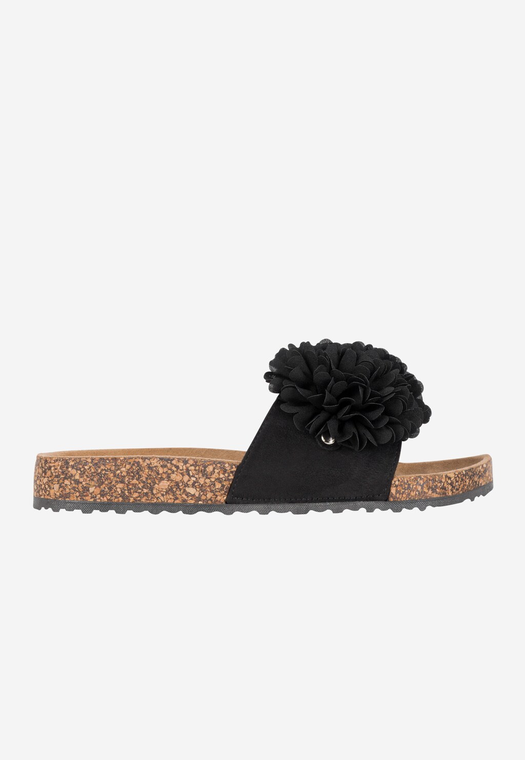 WJS czarne klapki damskie z ozdobą na pasku WJS71006-61 Widok 1