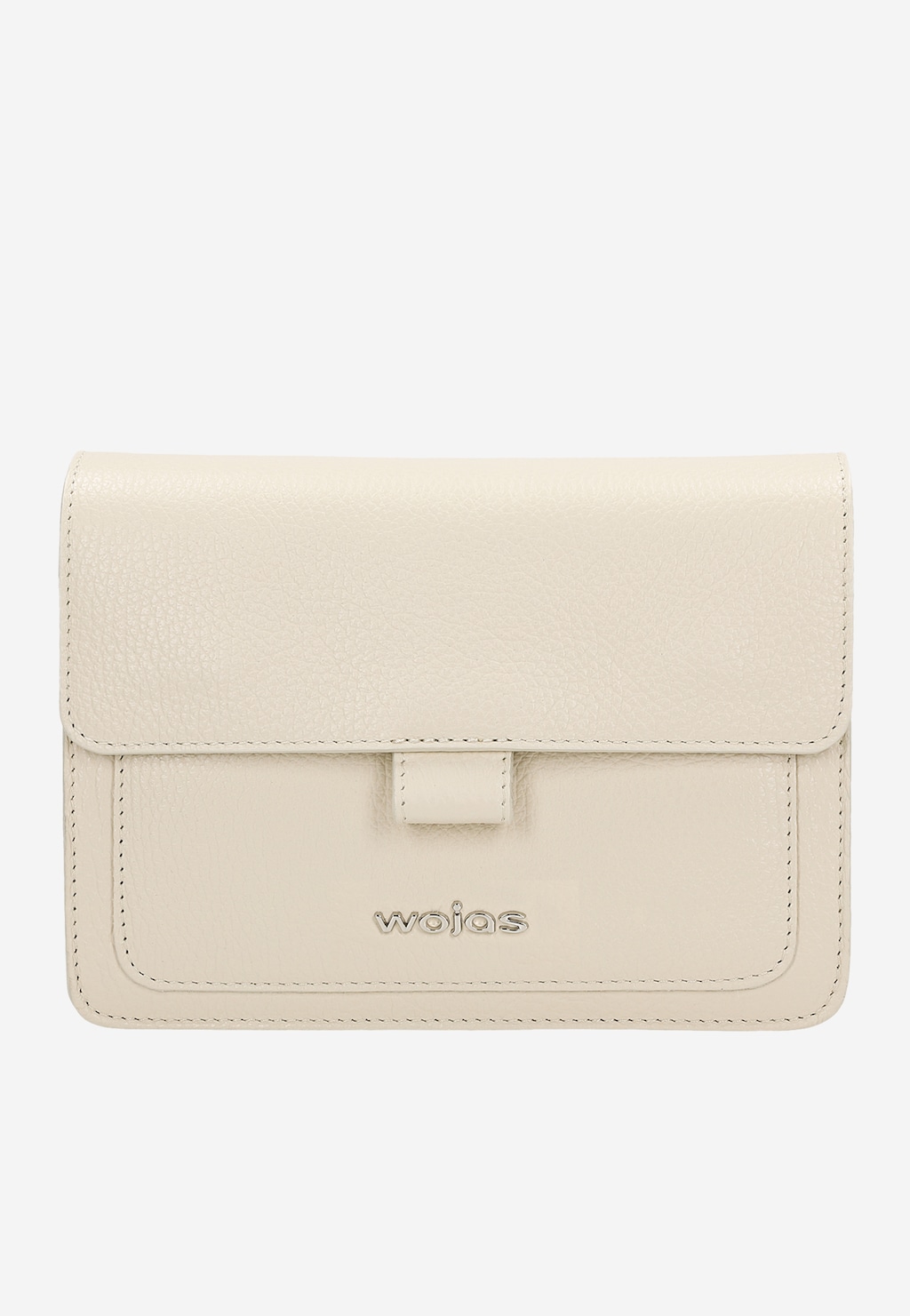 Světle béžová malá dámská kabelka z hladké kůže 80240-54 Widok 2