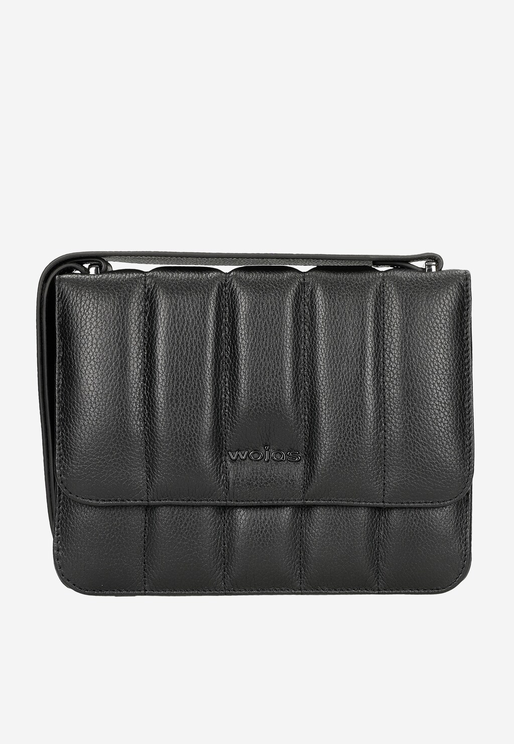 Malá čierna kabelka v netradičnom dizajne z kvalitnej kože 80344-51 Widok 2