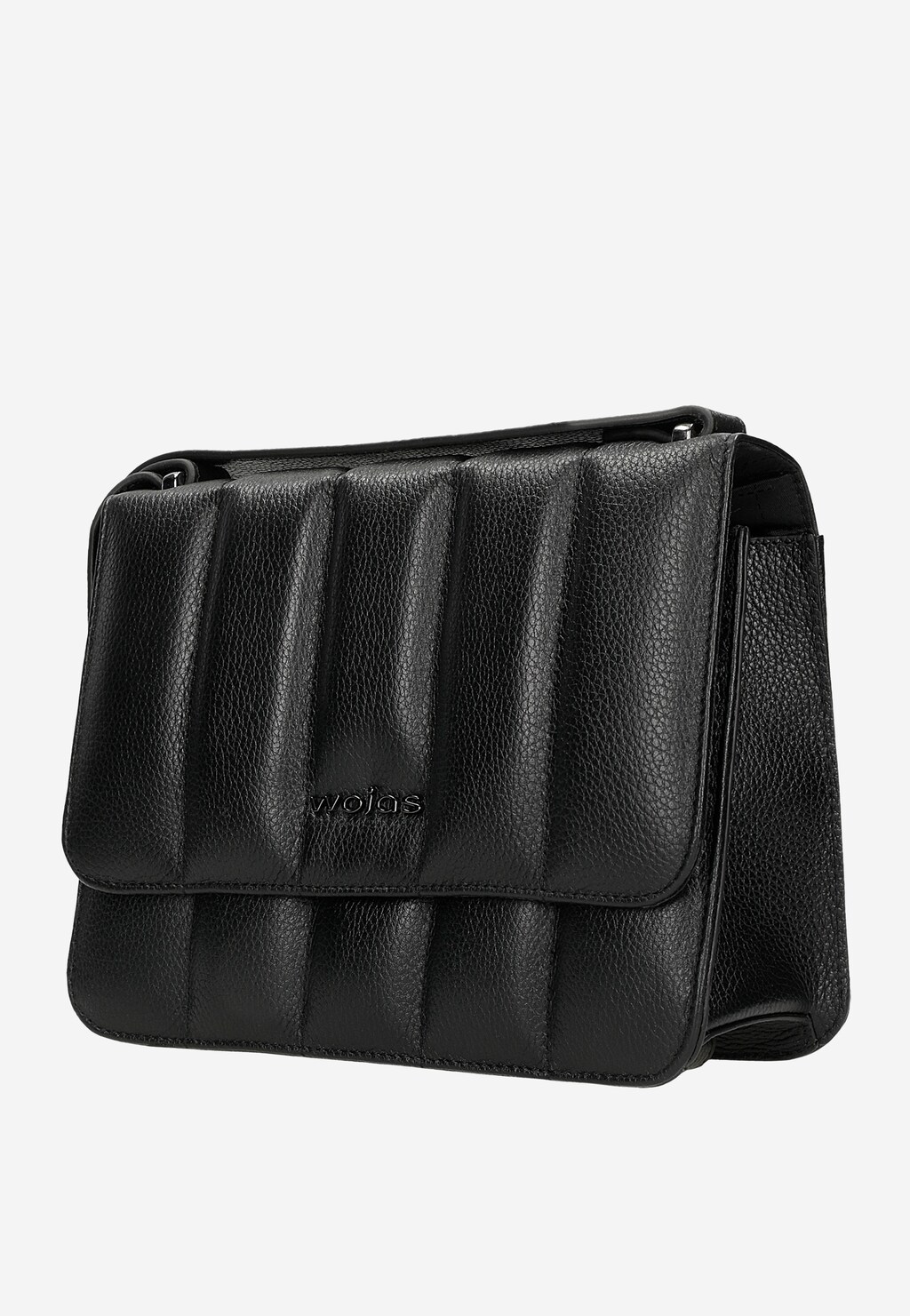 Malá čierna kabelka v netradičnom dizajne z kvalitnej kože 80344-51 Widok 3