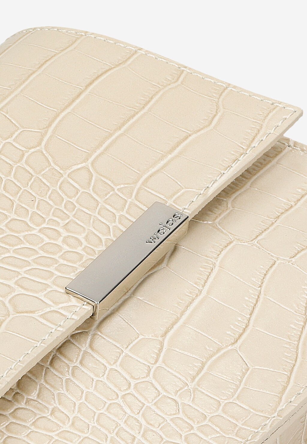 Skórzana torebka damska w kolorze jasnego beżu 80255-74 Widok 7