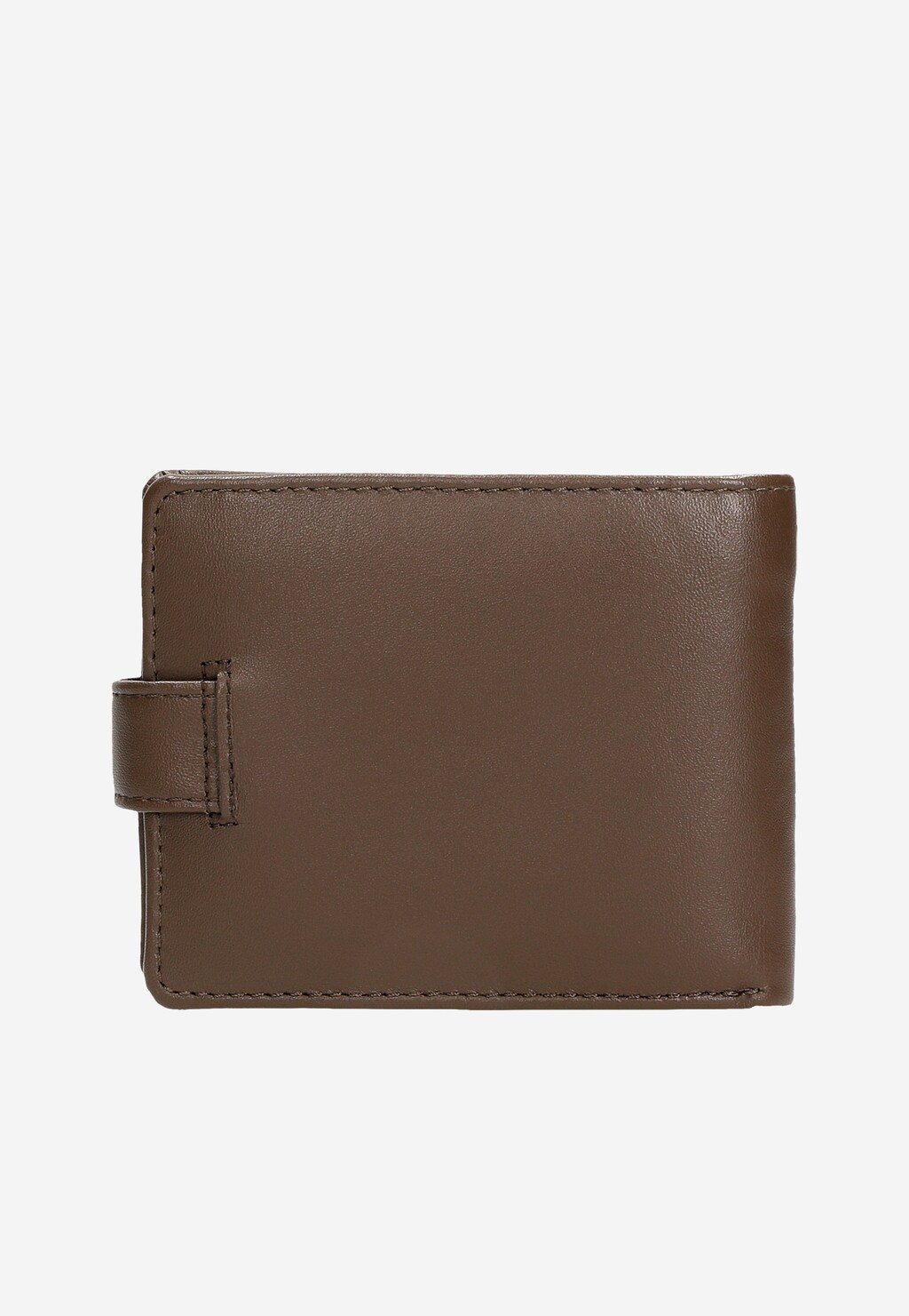 Skórzany brązowy portfel męski zapinany na zatrzask 91047-52 Widok 3