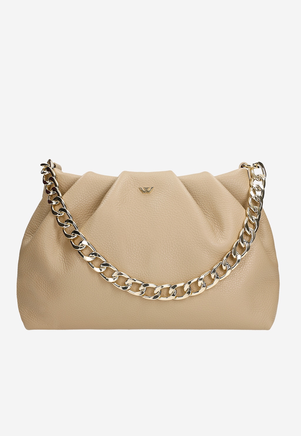 Malá kabelka na každodenné nosenie z béžovej kože 80303-54 Widok 1