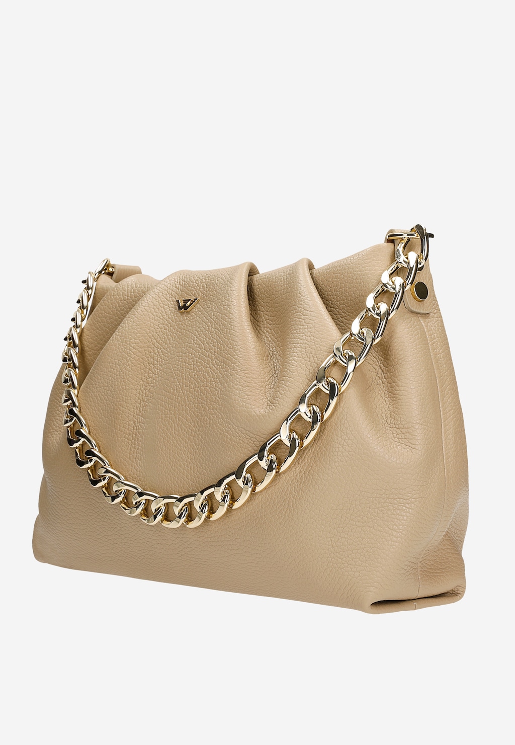 Malá kabelka na každodenné nosenie z béžovej kože 80303-54 Widok 2