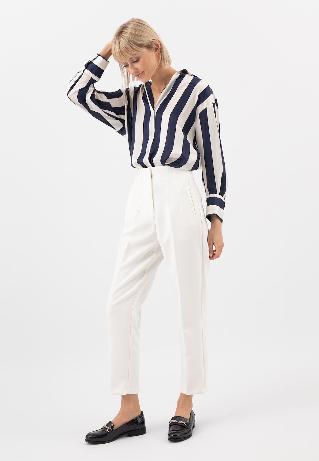 Lakované mokasíny dámské z kvalitní kůže 46012-36 Widok 1