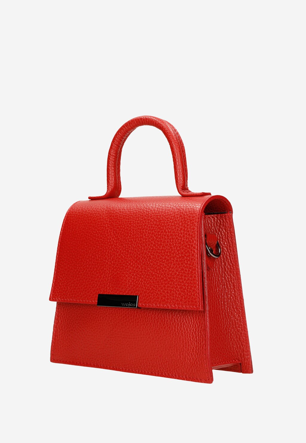Mała skórzana torebka damska w kolorze czerwonym 80255-55 Widok 3