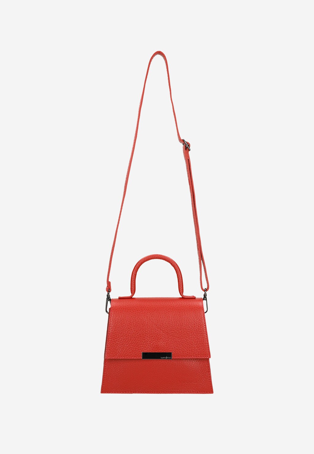 Mała skórzana torebka damska w kolorze czerwonym 80255-55 Widok 5