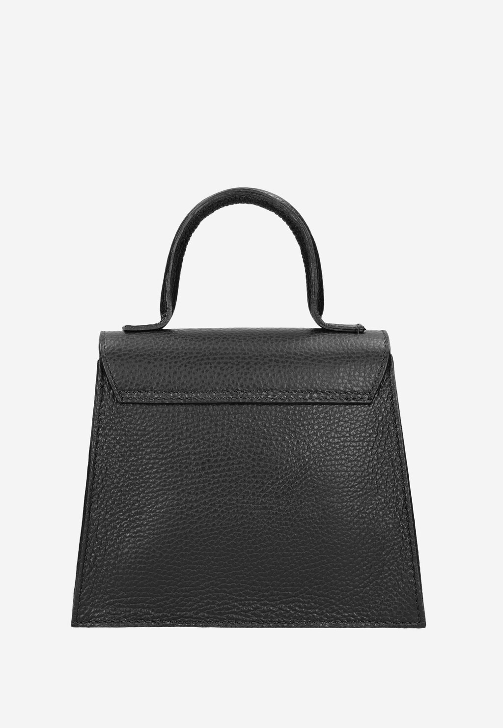 Czarna elegancka torebka damska ze skóry licowej 80255-51 Widok 4