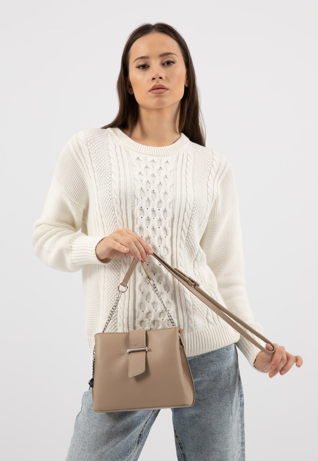 Kožené kabelky v nadčasovom dizajne si zaslúžite aj Vy 80120-54 Widok 8