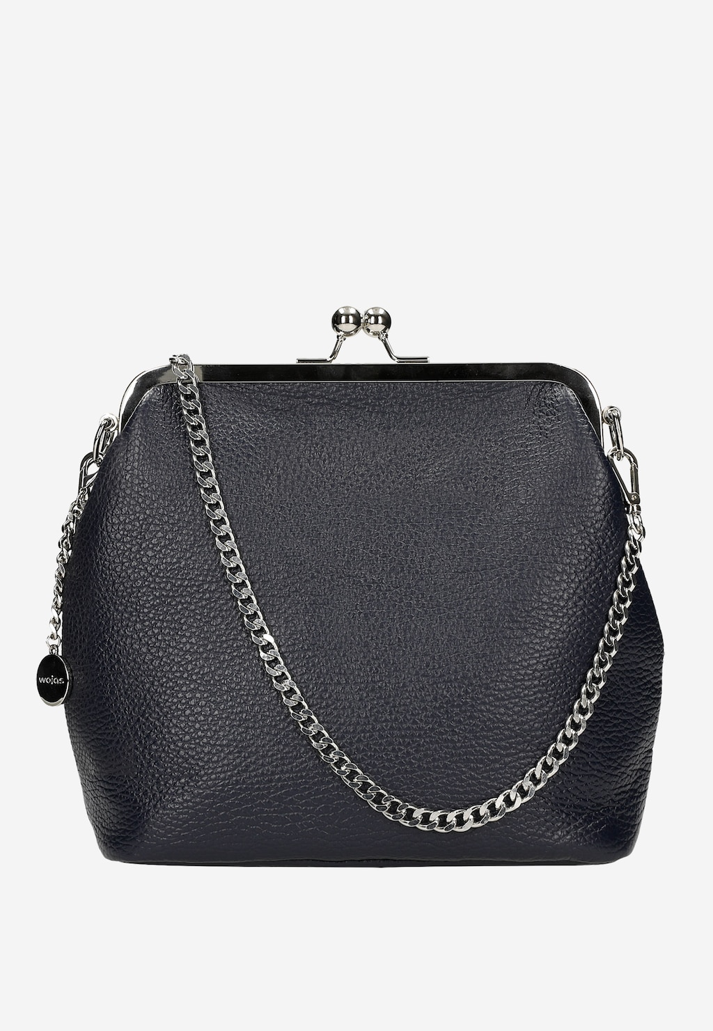 Malá granátová dámská kabelka se stříbrnými prvky 80216-56 Widok 1