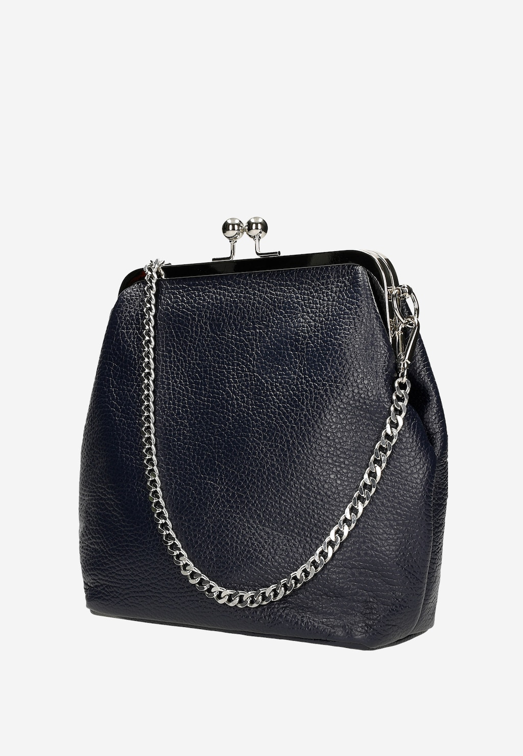 Malá granátová dámská kabelka se stříbrnými prvky 80216-56 Widok 2