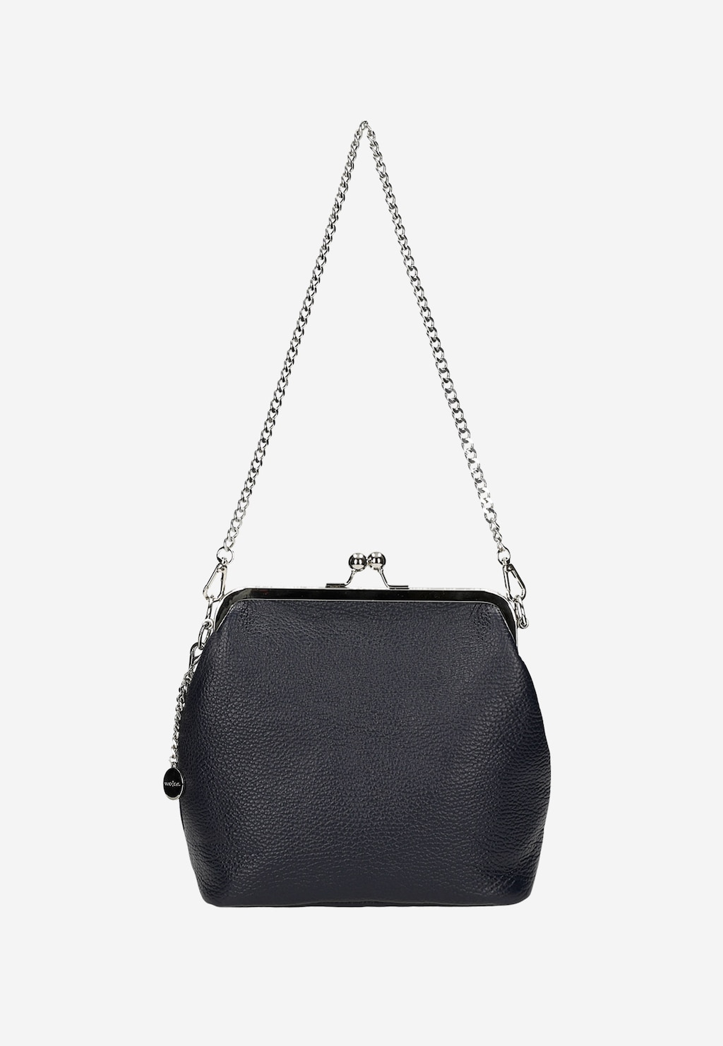 Malá granátová dámská kabelka se stříbrnými prvky 80216-56 Widok 4