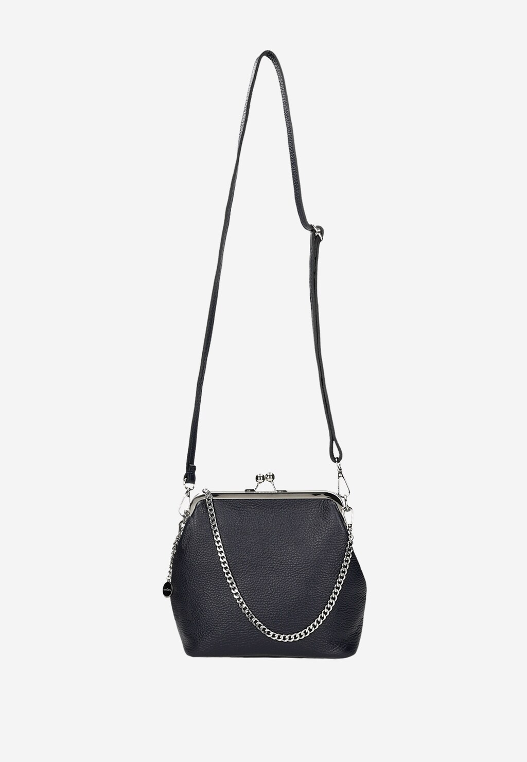 Malá granátová dámská kabelka se stříbrnými prvky 80216-56 Widok 5