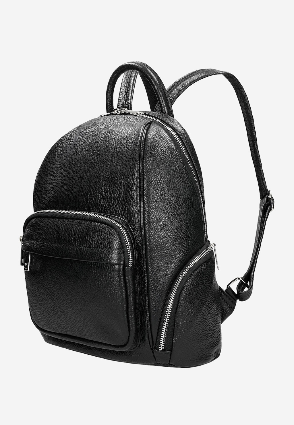 Czarny skórzany plecak damski 80196-51 Widok 2