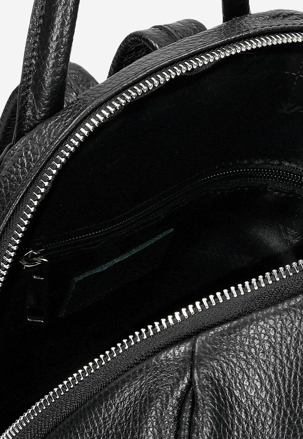 Czarny skórzany plecak damski 80196-51 Widok 6