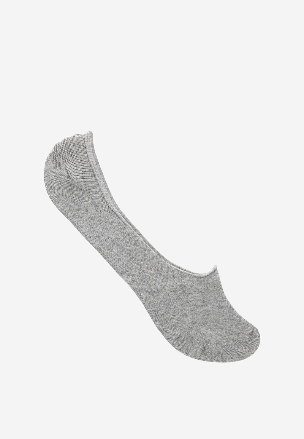 Szara stopka bawełniana Wojas model 9986-80 z silikonowym wykończeniem, zapewniająca niewidoczność w butach i komfort noszenia.