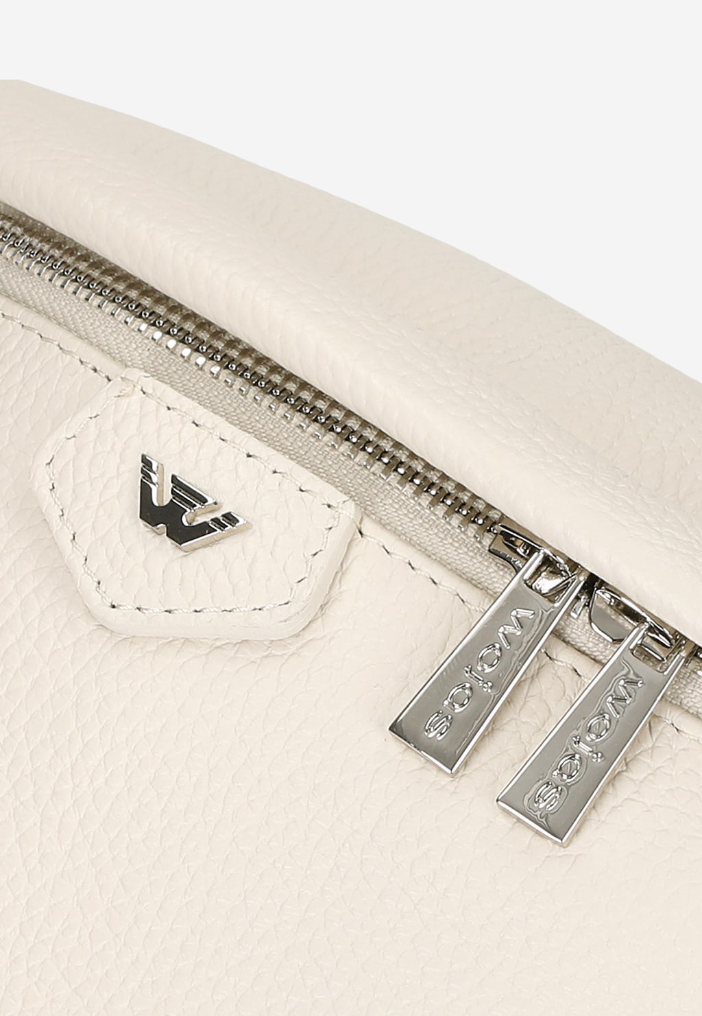 Stylová béžová dámská ledvinka z hladké kůže 80195-54 Widok 7