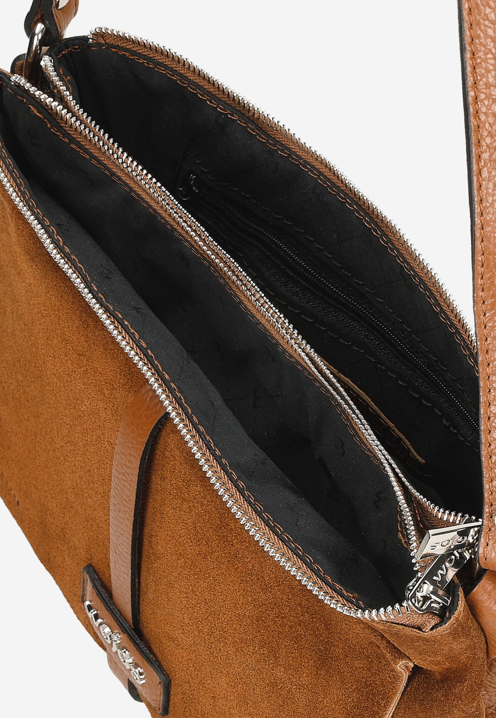 Světle hnědá dámská kabelka přes rameno 9851-73 Widok 5