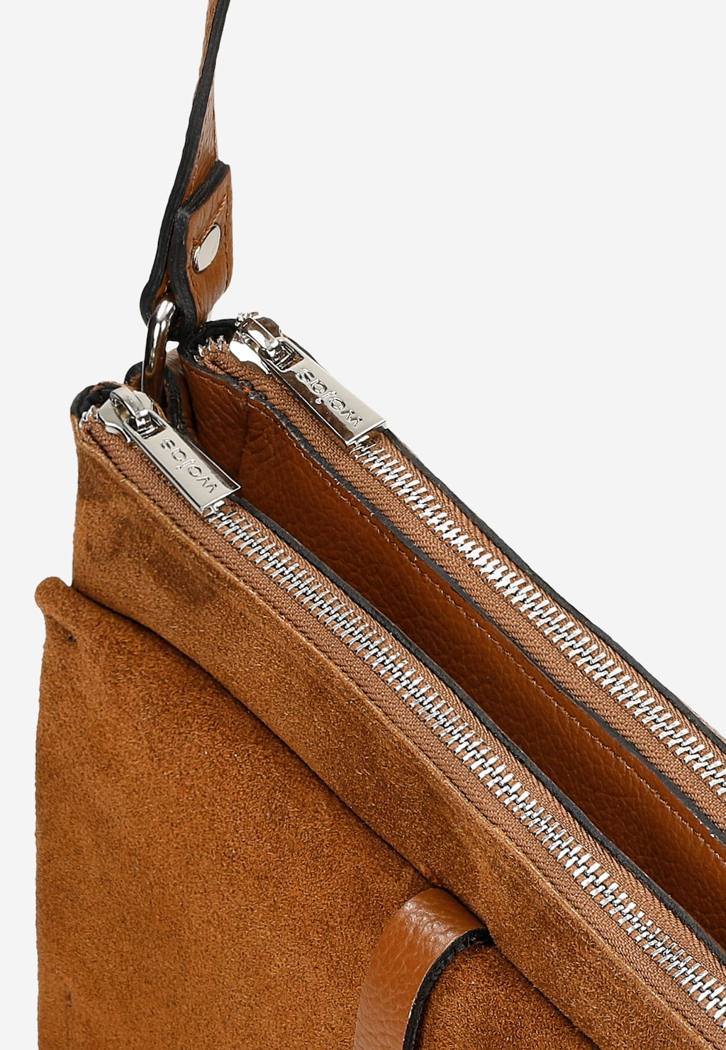 Světle hnědá dámská kabelka přes rameno 9851-73 Widok 6