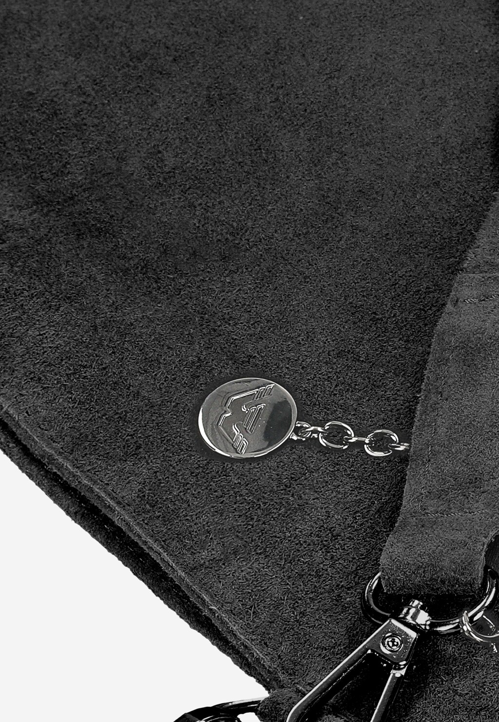 Czarna shopperka z ozdobnymi frędzlami 80256-61 Widok 7