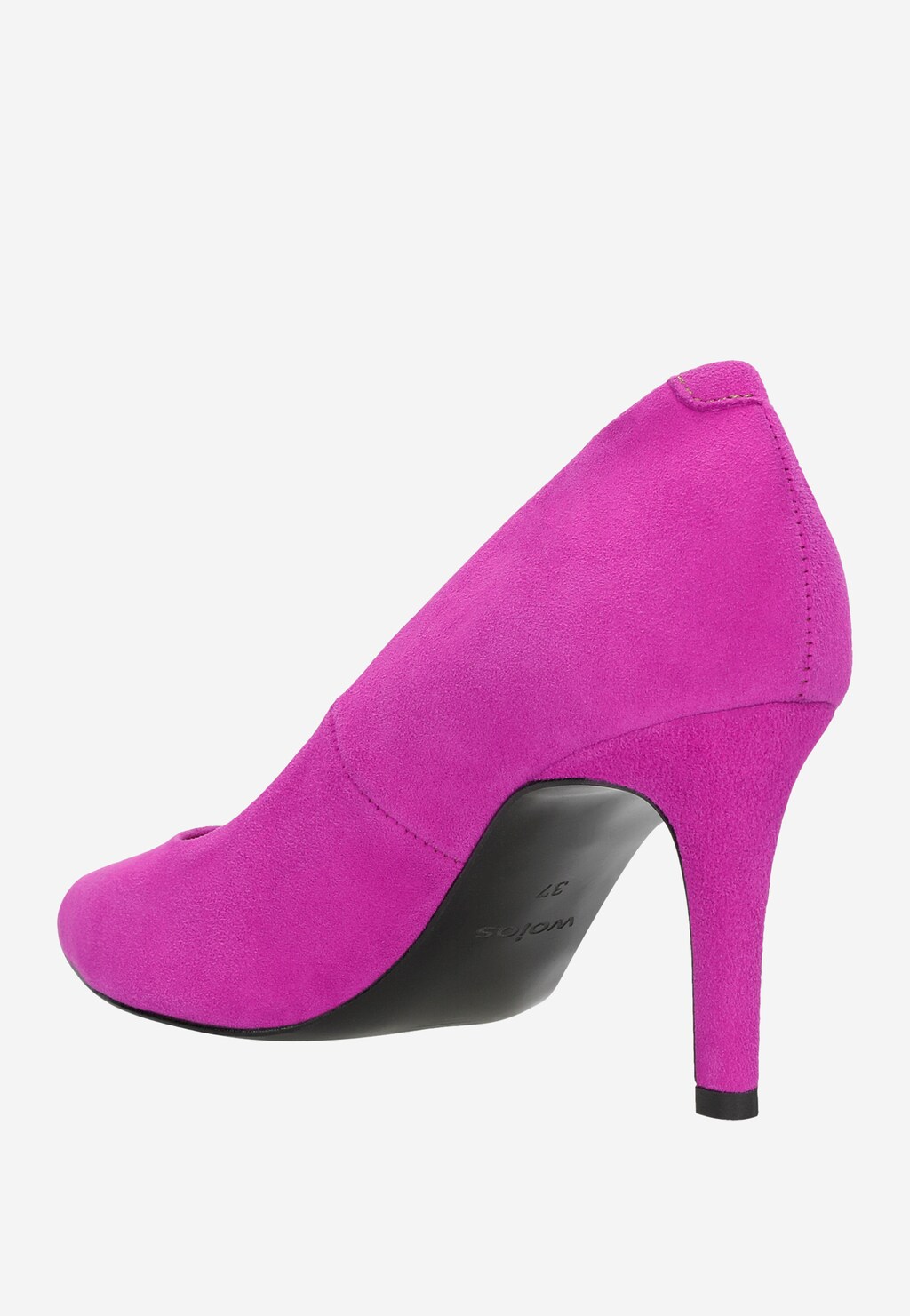 Růžové dámske špilky z velúrové kože 35079-65 Widok 4