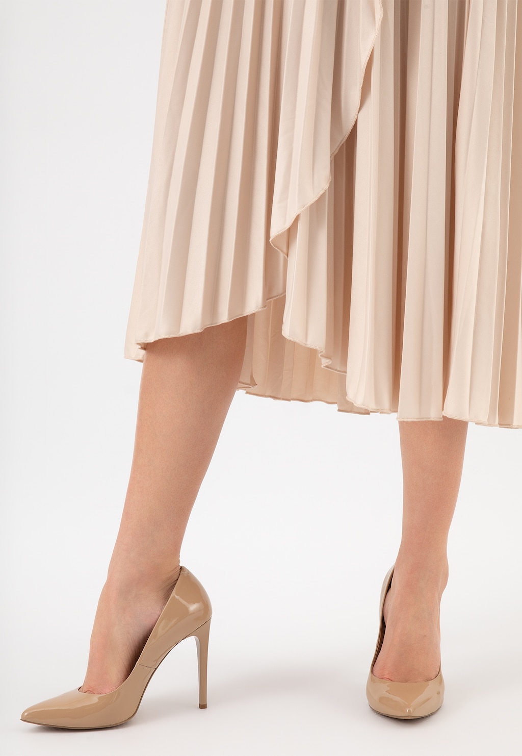 Béžové elegantné dámske lodičky na štíhlej ihle 35089-34 Widok 7