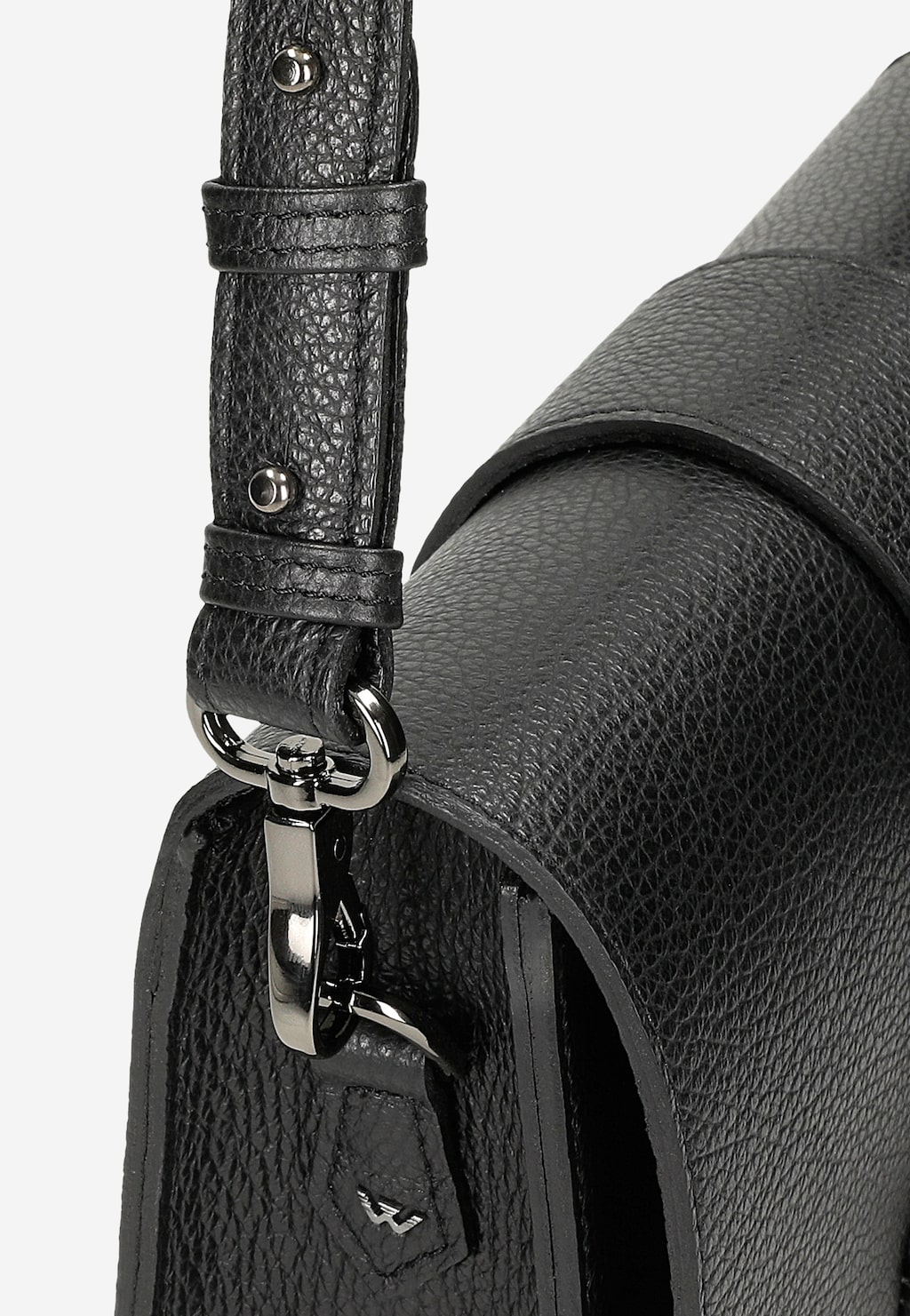 Elegancka czarna torebka damska z tłoczeniem 80297-51 Widok 7