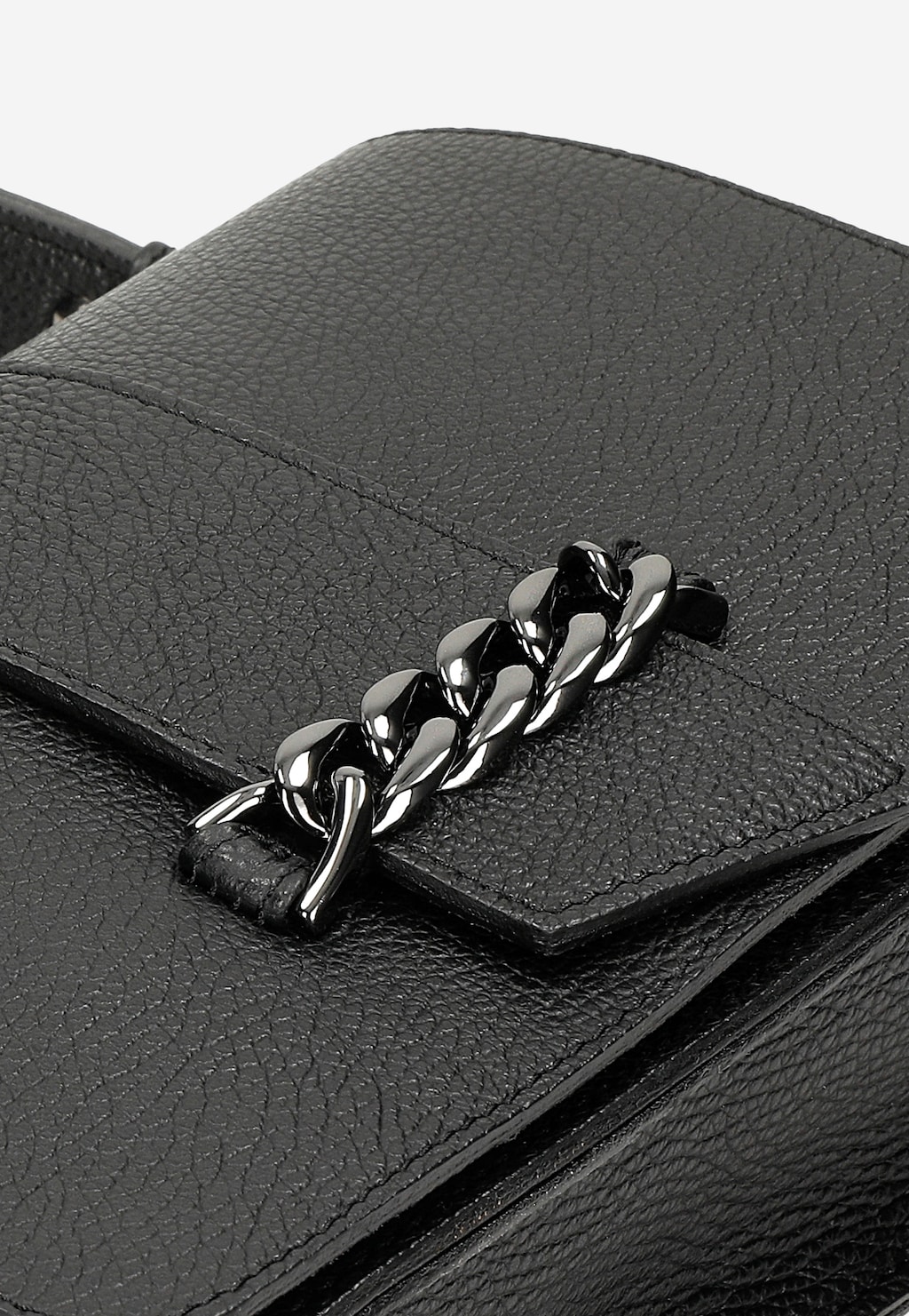 Elegancka czarna torebka damska z tłoczeniem 80297-51 Widok 8