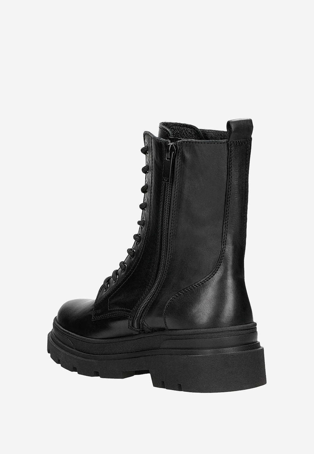 Czarne trzewiki męskie w militarnym stylu 24040-51 Widok 3