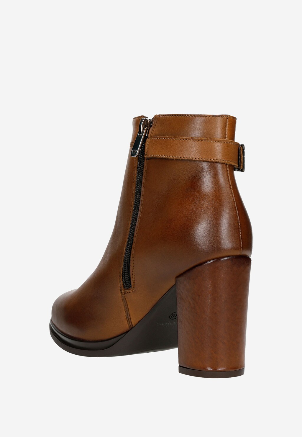 Hrejivé hnedé členkové topánky na každú príležitosť 55090-53 Widok 4