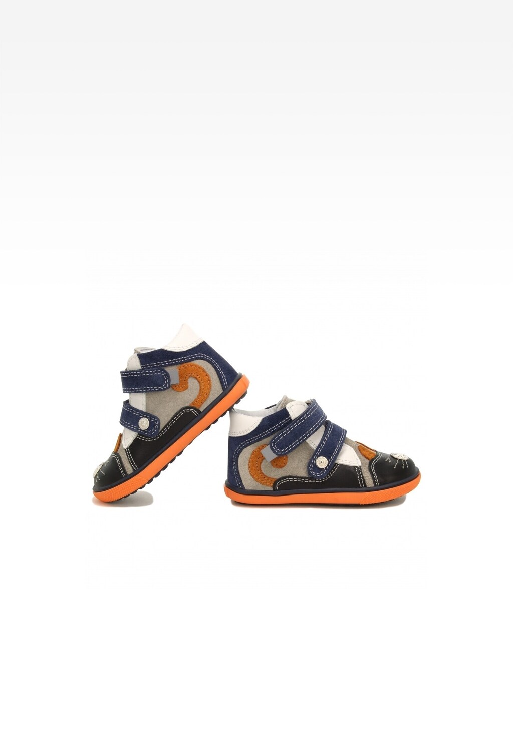 Trzewiki BARTEK 11702-031, szaro-czarno-granatowy Widok 7