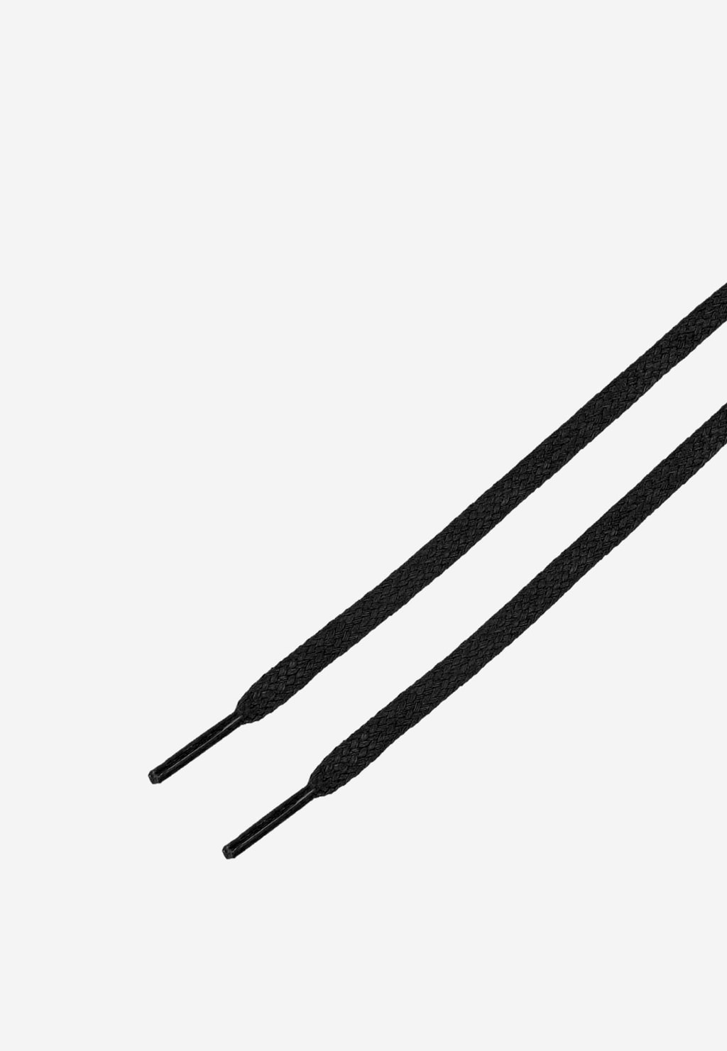 Čierne šnúrky 120 cm bavlnené voskované ploché 99504-01 Widok 2