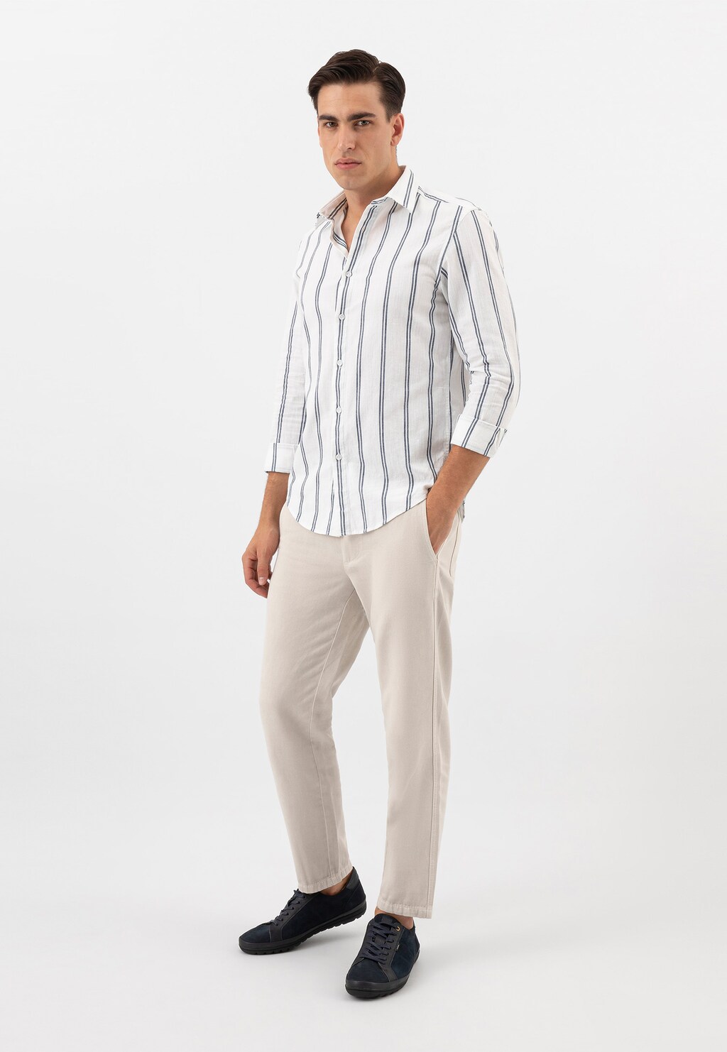 Granátové pánské sneakers z kvalitní velurové kůže 10147-76 Widok 1