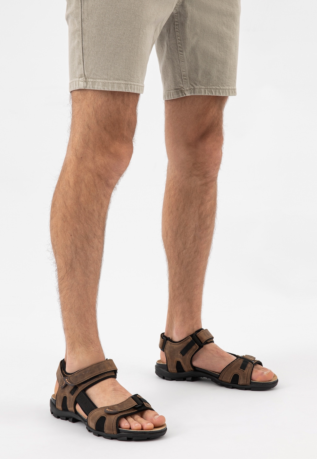 Béžové pánske sandále 29006-94 Widok 7