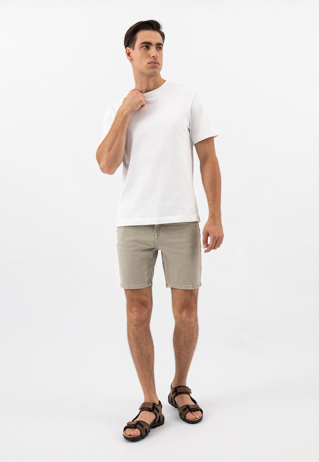 Béžové pánske sandále 29006-94 Widok 1