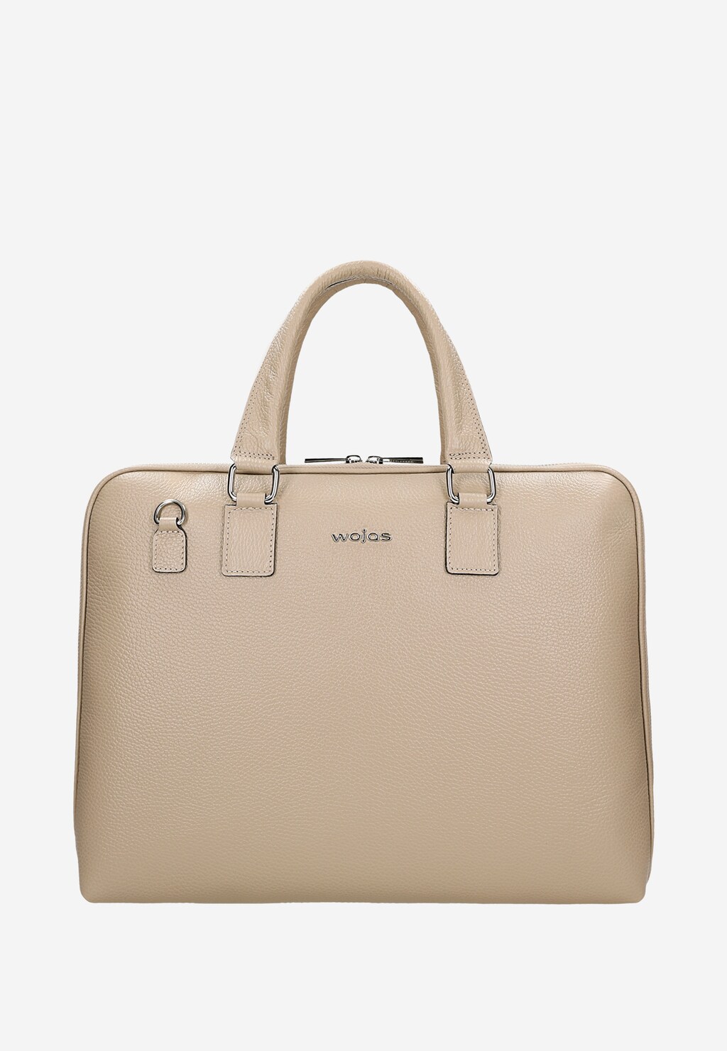 Dámská velká kabelka přes rameno z béžové kůže 80346-54 Widok 1