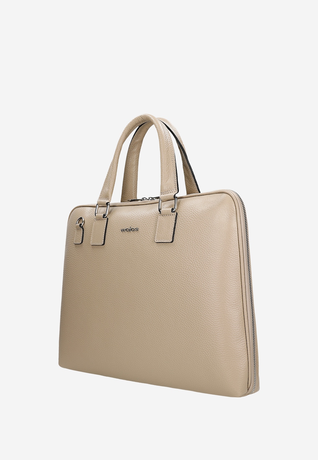 Dámská velká kabelka přes rameno z béžové kůže 80346-54 Widok 2