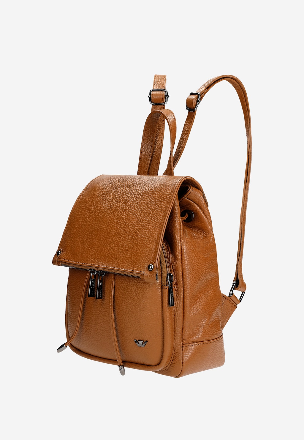 Jasnobrązowy plecak damski ze skóry licowej 80092-53 Widok 2