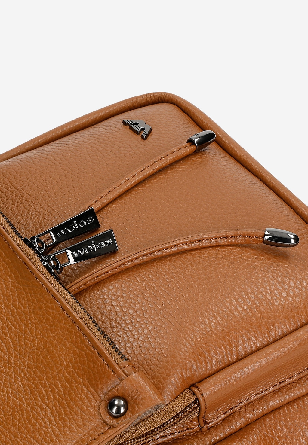 Jasnobrązowy plecak damski ze skóry licowej 80092-53 Widok 6