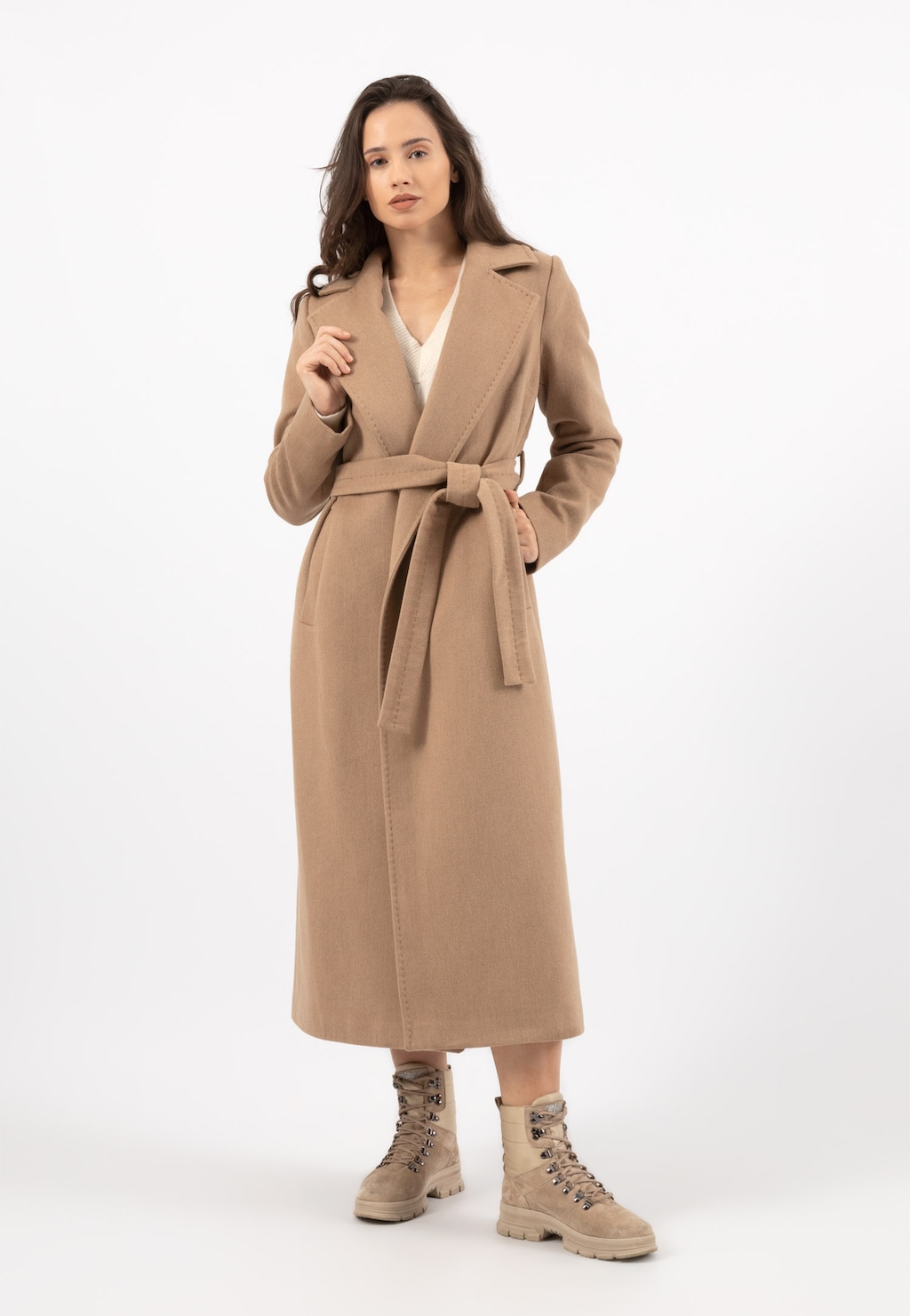 RELAKS dámsky plášť béžový R99018-44 Widok 3