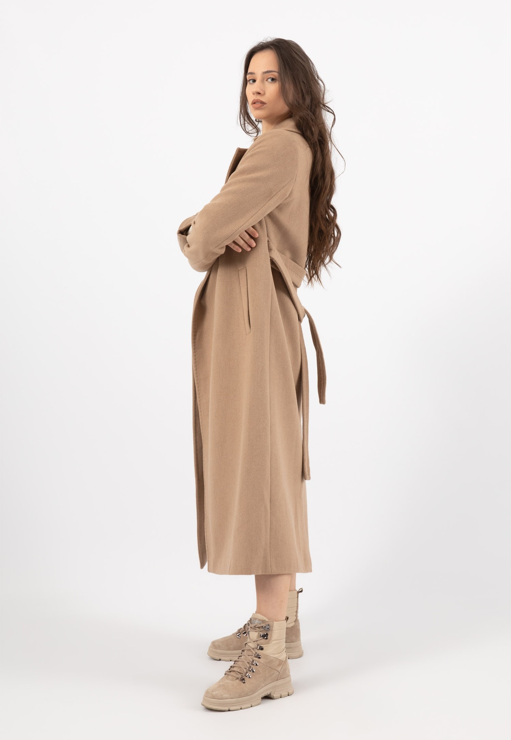 RELAKS dámsky plášť béžový R99018-44 Widok 5