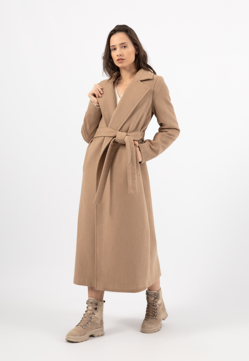 RELAKS dámsky plášť béžový R99018-44 Widok 6