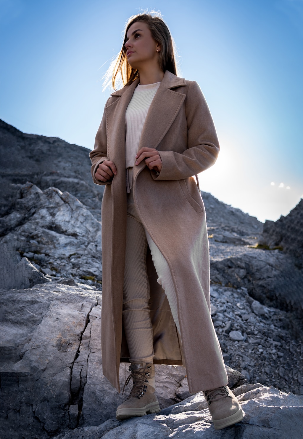 RELAKS dámsky plášť béžový R99018-44 Widok 1