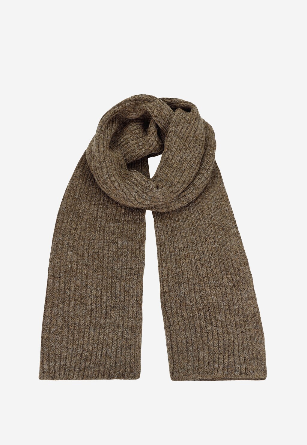 Komplet na zimę czapka + szalik w kolorze brązowym 96012-13 Widok 3